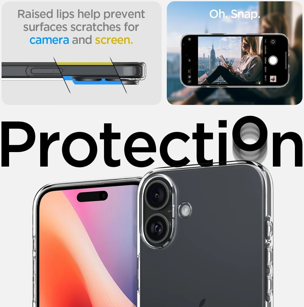 Spigen Liquid Crystal Apple iPhone 16 Hoesje Back Cover Transparant afbeelding 3