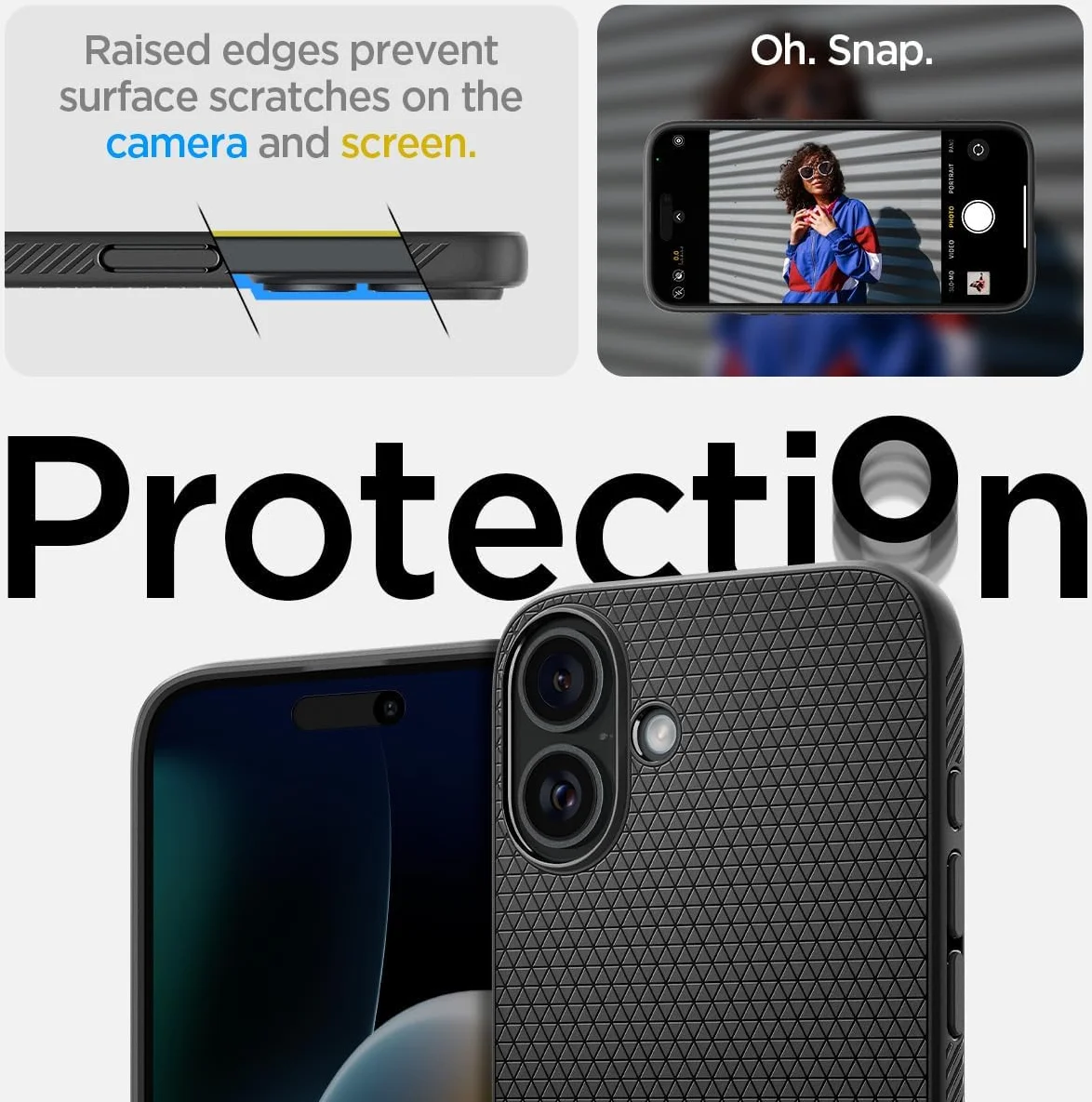 Spigen Liquid Air Apple iPhone 16 Hoesje Back Cover Zwart afbeelding 6