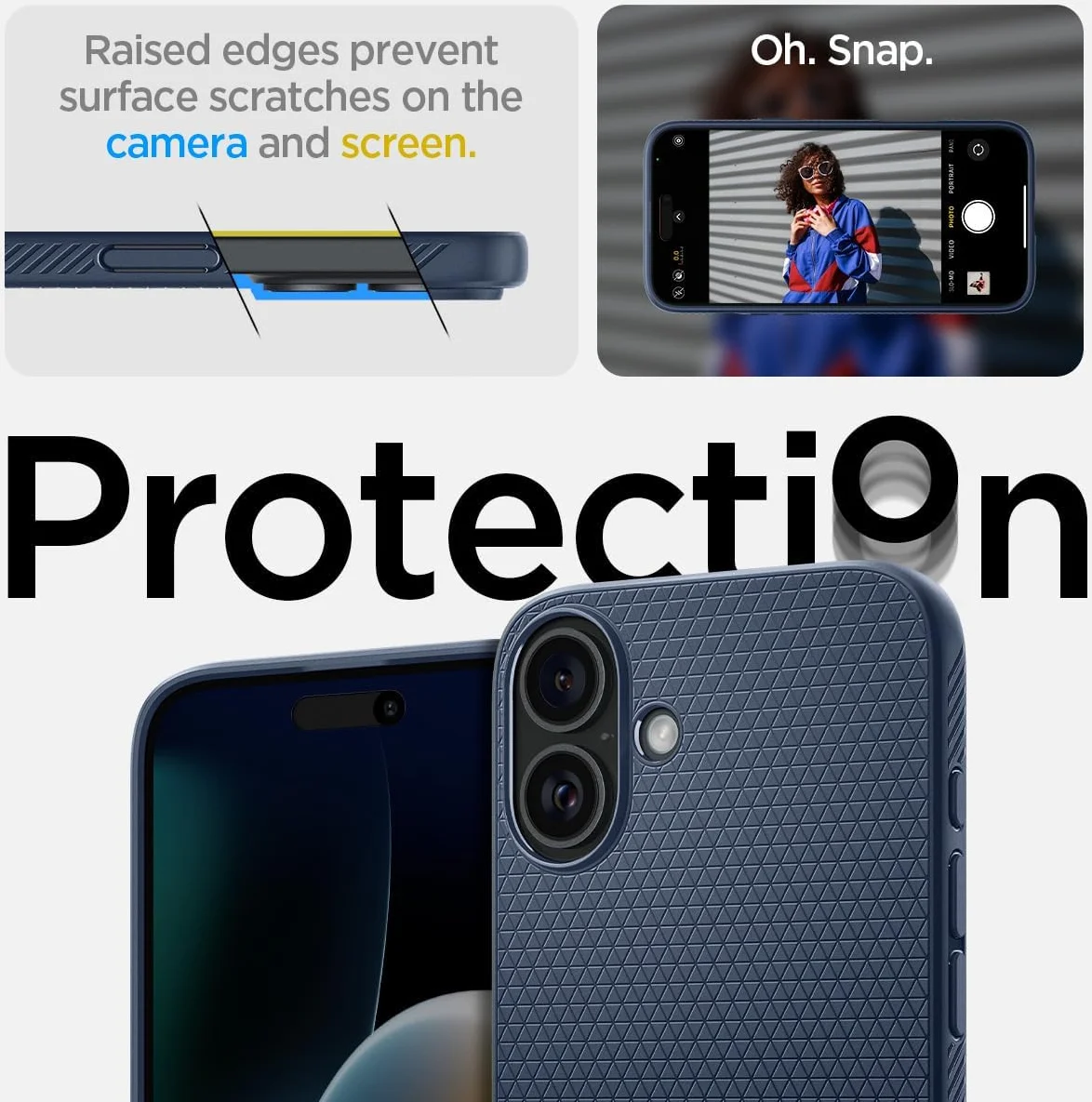 Spigen Liquid Air Apple iPhone 16 Hoesje Back Cover Blauw afbeelding 4