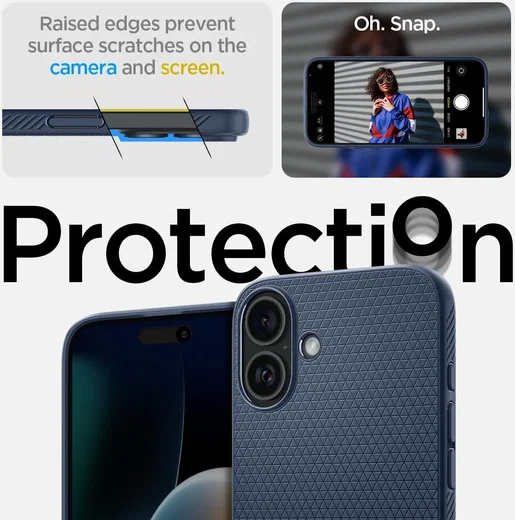 Spigen Liquid Air Apple iPhone 16 Hoesje Back Cover Blauw afbeelding 4