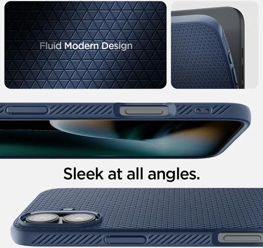 Spigen Liquid Air Apple iPhone 16 Hoesje Back Cover Blauw afbeelding 8