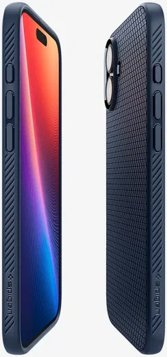 Spigen Liquid Air Apple iPhone 16 Hoesje Back Cover Blauw afbeelding 10