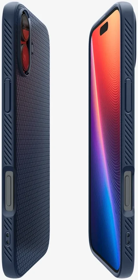 Spigen Liquid Air Apple iPhone 16 Hoesje Back Cover Blauw afbeelding 11