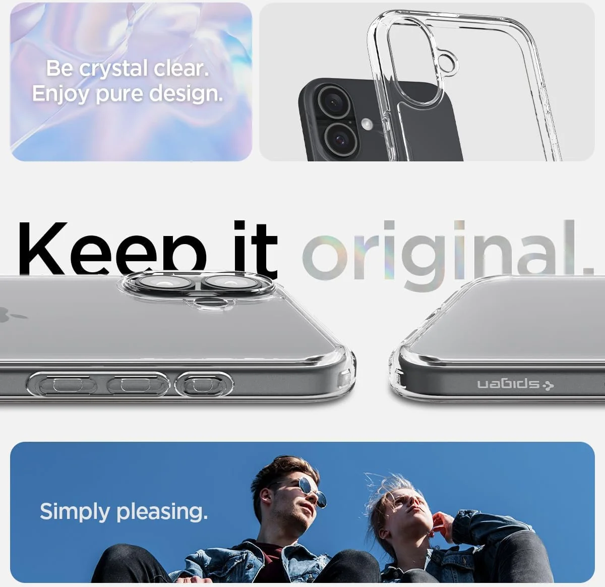 Spigen Ultra Hybrid Apple iPhone 16 Hoesje Back Cover Transparant afbeelding 4