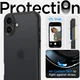 Spigen Ultra Hybrid Apple iPhone 16 Hoesje Back Cover Frosted Zwart afbeelding 6