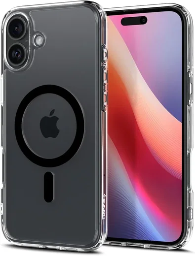 Spigen Ultra Hybrid MagFit Apple iPhone 16 Hoesje MagSafe Zwart afbeelding 2