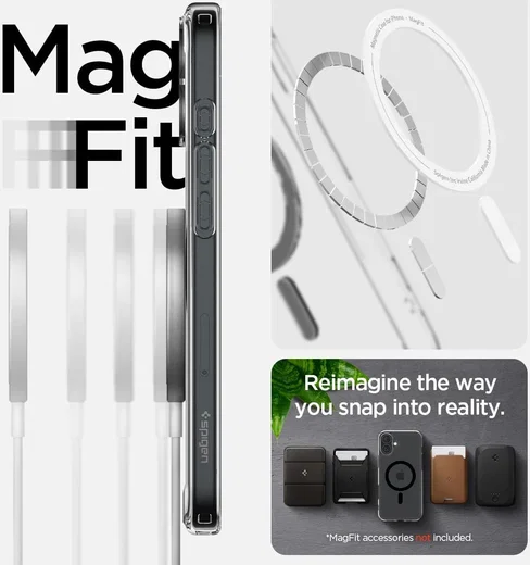 Spigen Ultra Hybrid MagFit Apple iPhone 16 Hoesje MagSafe Zwart afbeelding 4