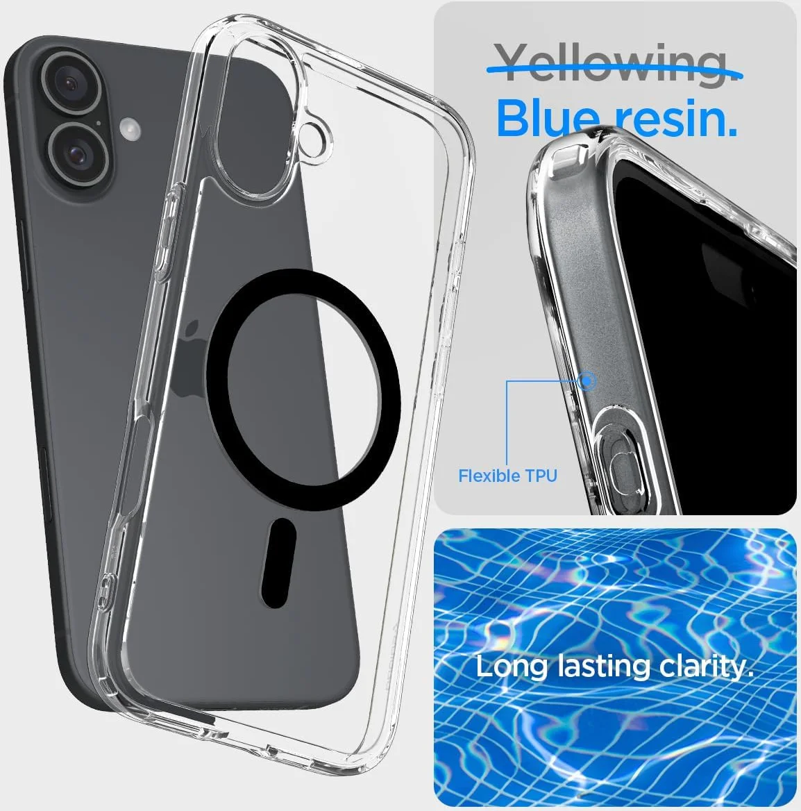 Spigen Ultra Hybrid MagFit Apple iPhone 16 Hoesje MagSafe Zwart afbeelding 6