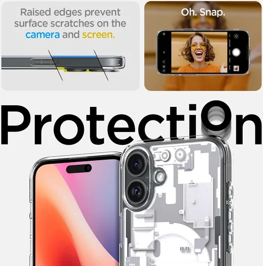 Spigen Ultra Hybrid MagFit Apple iPhone 16 Hoesje MagSafe Zero One Wit afbeelding 5