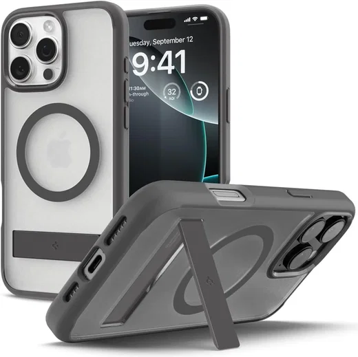 Spigen Ultra Hybrid S MagFit Apple iPhone 16 Pro Max Hoesje Grijs afbeelding 1