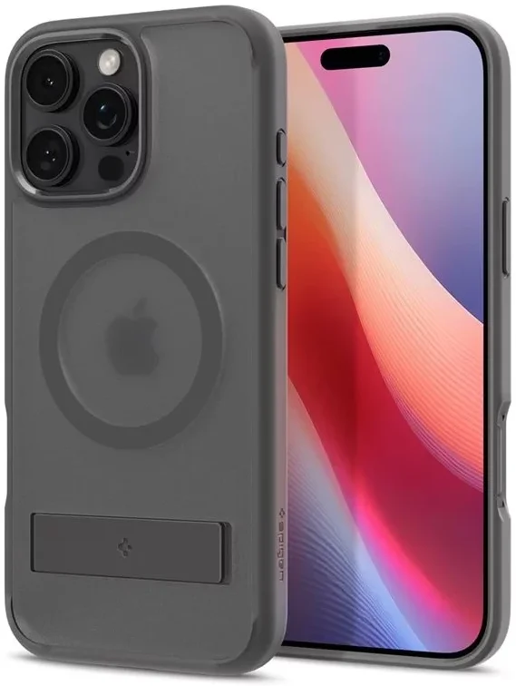 Spigen Ultra Hybrid S MagFit Apple iPhone 16 Pro Max Hoesje Grijs afbeelding 2