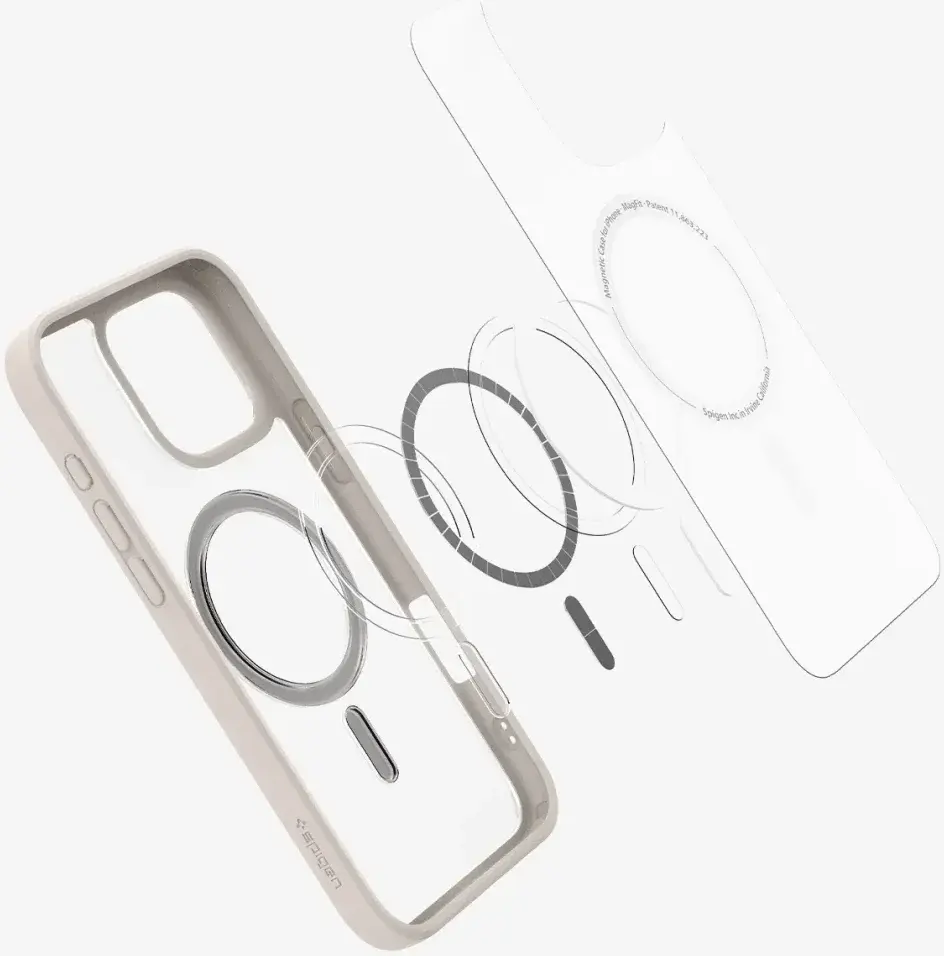 Spigen Ultra Hybrid MagFit Apple iPhone 16 Pro Max Hoesje MagSafe Grijs afbeelding 11