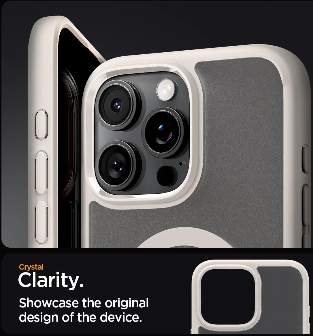 Spigen Ultra Hybrid MagFit Apple iPhone 16 Pro Max Hoesje MagSafe Grijs afbeelding 7