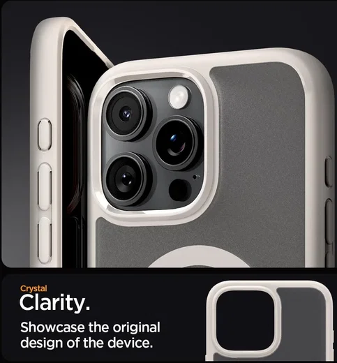 Spigen Ultra Hybrid MagFit Apple iPhone 16 Pro Max Hoesje MagSafe Grijs afbeelding 7