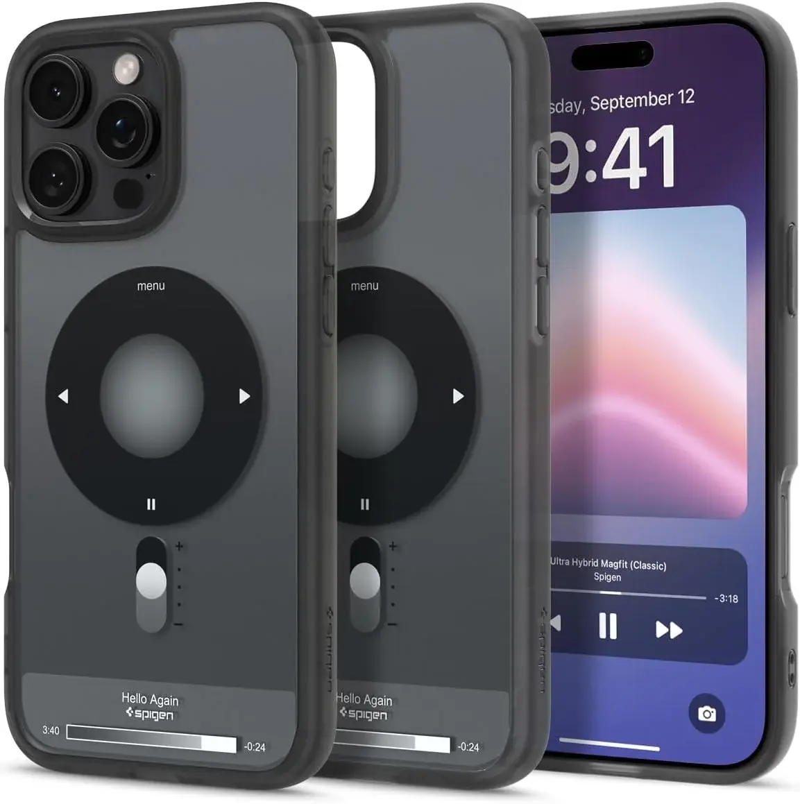 Spigen Ultra Hybrid MagFit Apple iPhone 16 Pro Hoesje MagSafe Classic Zwart afbeelding 1