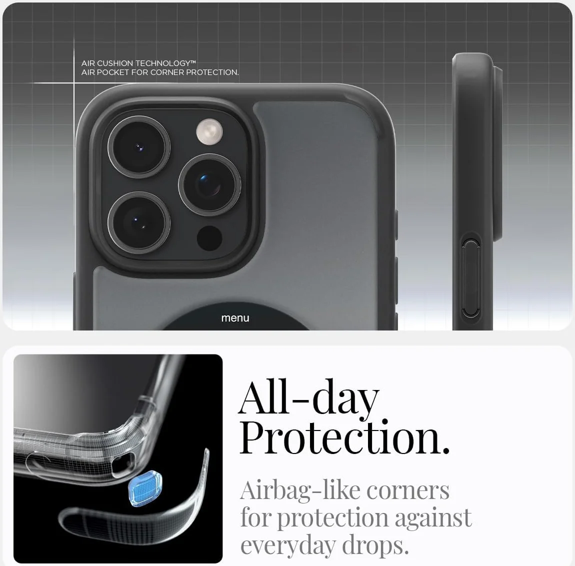 Spigen Ultra Hybrid MagFit Apple iPhone 16 Pro Hoesje MagSafe Classic Zwart afbeelding 6