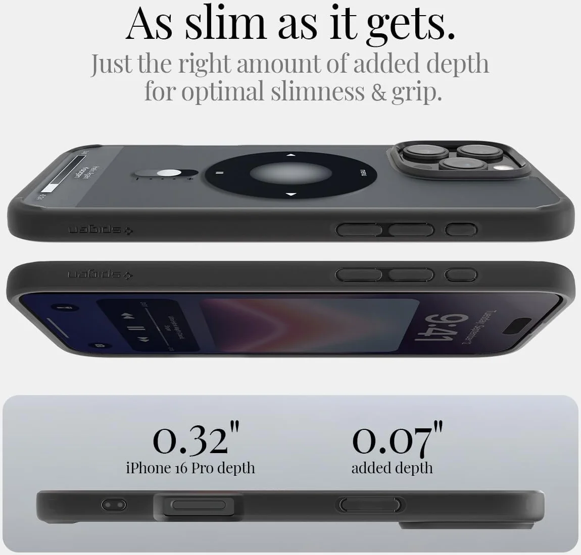 Spigen Ultra Hybrid MagFit Apple iPhone 16 Pro Hoesje MagSafe Classic Zwart afbeelding 7
