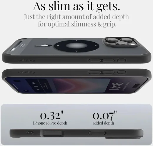 Spigen Ultra Hybrid MagFit Apple iPhone 16 Pro Hoesje MagSafe Classic Zwart afbeelding 7