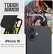Spigen Tough Armor Apple iPhone 16 Hoesje Back Cover Zwart afbeelding 2