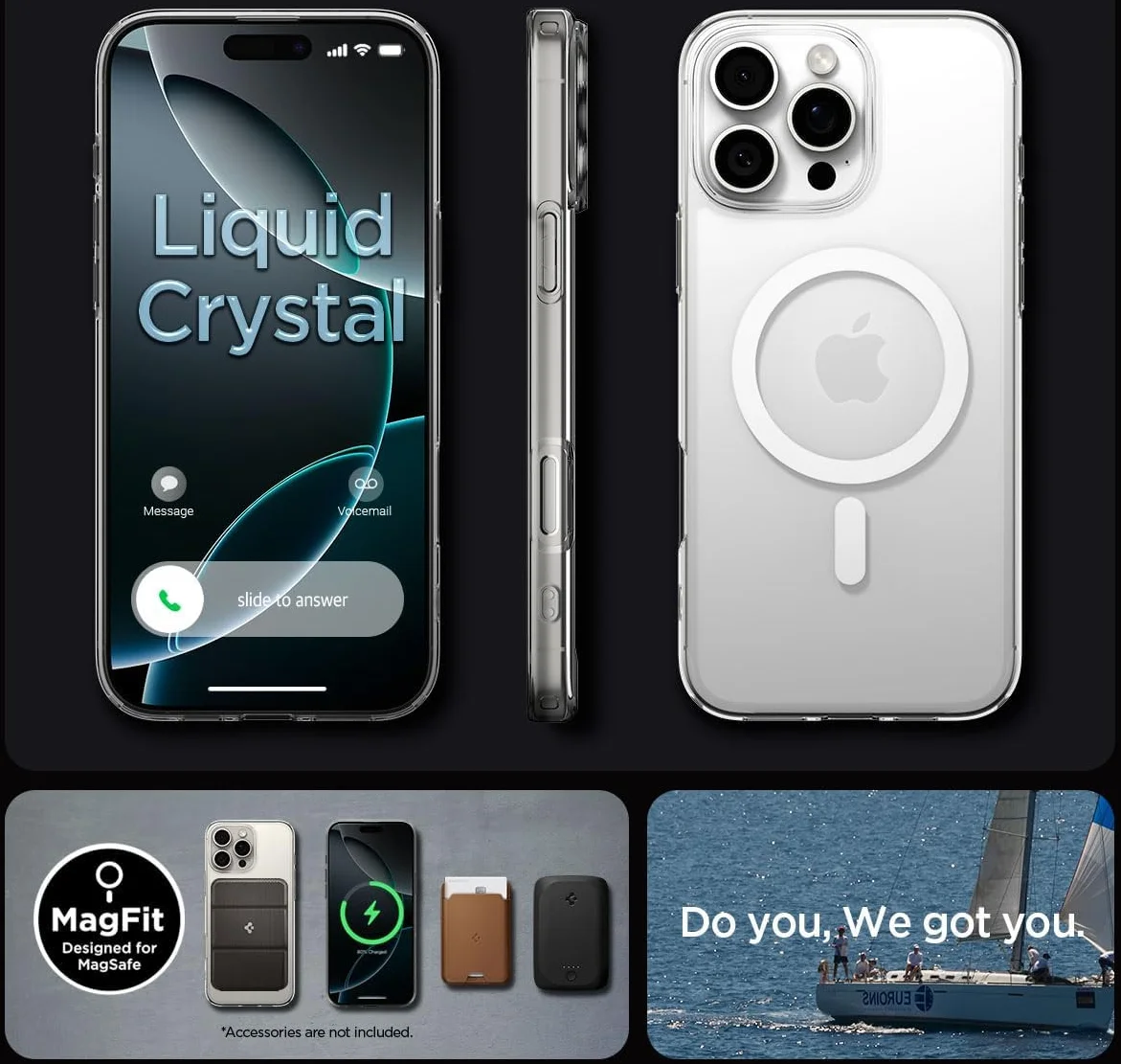 Spigen Liquid Crystal iPhone 16 Pro Max Hoesje MagSafe Back Cover Transparant afbeelding 6