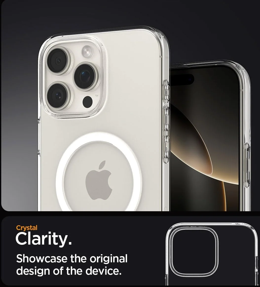 Spigen Liquid Crystal iPhone 16 Pro Max Hoesje MagSafe Back Cover Transparant afbeelding 8