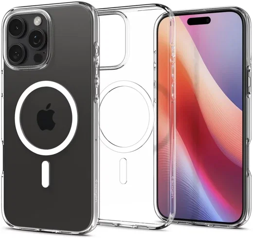 Spigen Liquid Crystal Apple iPhone 16 Pro Hoesje MagSafe Back Cover Transparant afbeelding 1