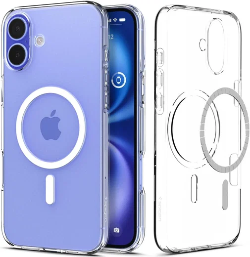 Spigen Liquid Crystal Apple iPhone 16 Hoesje MagSafe Back Cover Transparant afbeelding 1