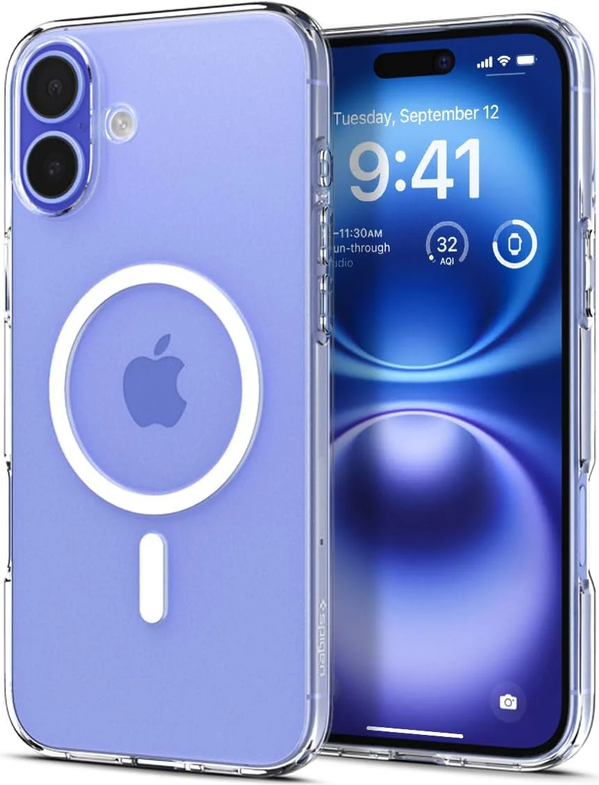 Spigen Liquid Crystal Apple iPhone 16 Hoesje MagSafe Back Cover Transparant afbeelding 2