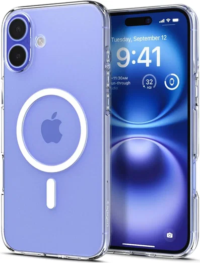 Spigen Liquid Crystal Apple iPhone 16 Hoesje MagSafe Back Cover Transparant afbeelding 2