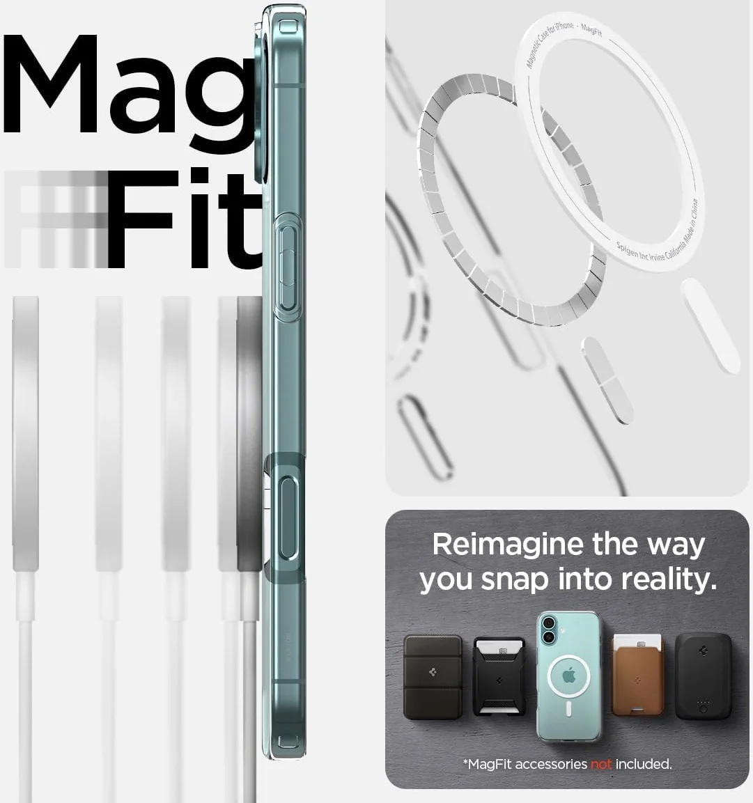 Spigen Liquid Crystal Apple iPhone 16 Hoesje MagSafe Back Cover Transparant afbeelding 5