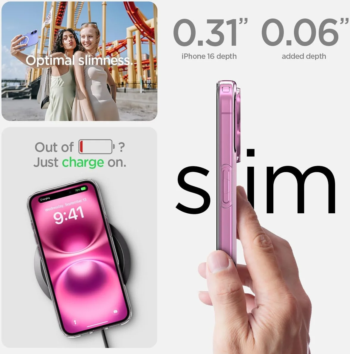 Spigen Liquid Crystal Apple iPhone 16 Hoesje MagSafe Back Cover Transparant afbeelding 6