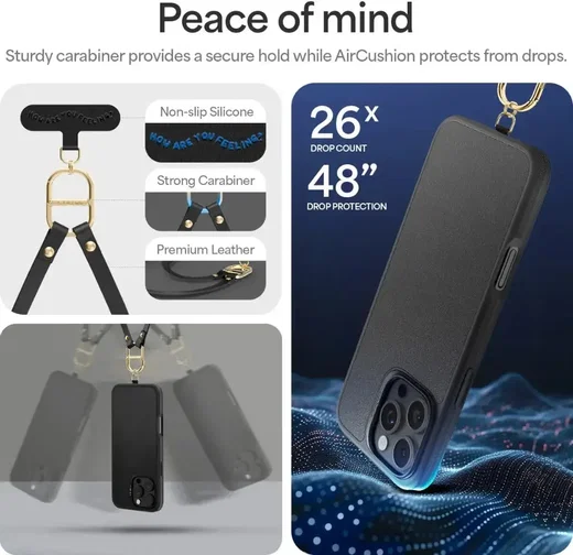 Spigen Cyrill Kajuk Mag iPhone 16 Pro Max Hoesje MagSafe Classic Charm Zwart afbeelding 5
