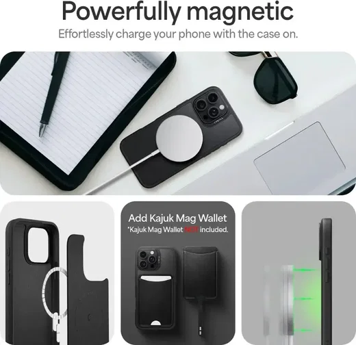 Spigen Cyrill Kajuk Mag iPhone 16 Pro Max Hoesje MagSafe Classic Charm Zwart afbeelding 7