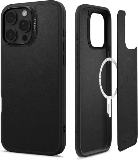 Spigen Cyrill Kajuk Mag Apple iPhone 16 Pro Hoesje MagSafe Back Cover Zwart afbeelding 1