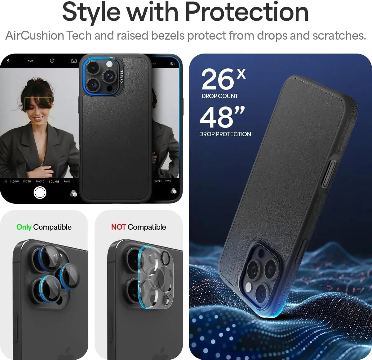 Spigen Cyrill Kajuk Mag Apple iPhone 16 Pro Hoesje MagSafe Back Cover Zwart afbeelding 4