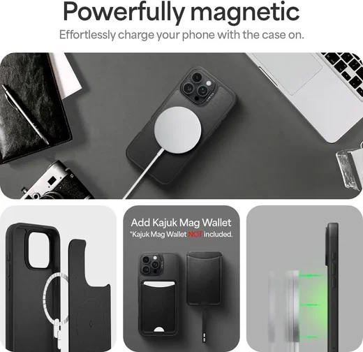 Spigen Cyrill Kajuk Mag Apple iPhone 16 Pro Hoesje MagSafe Back Cover Zwart afbeelding 5