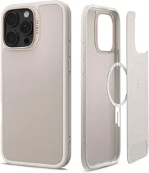 Spigen Cyrill Kajuk Mag Apple iPhone 16 Pro Hoesje MagSafe Back Cover Cream afbeelding