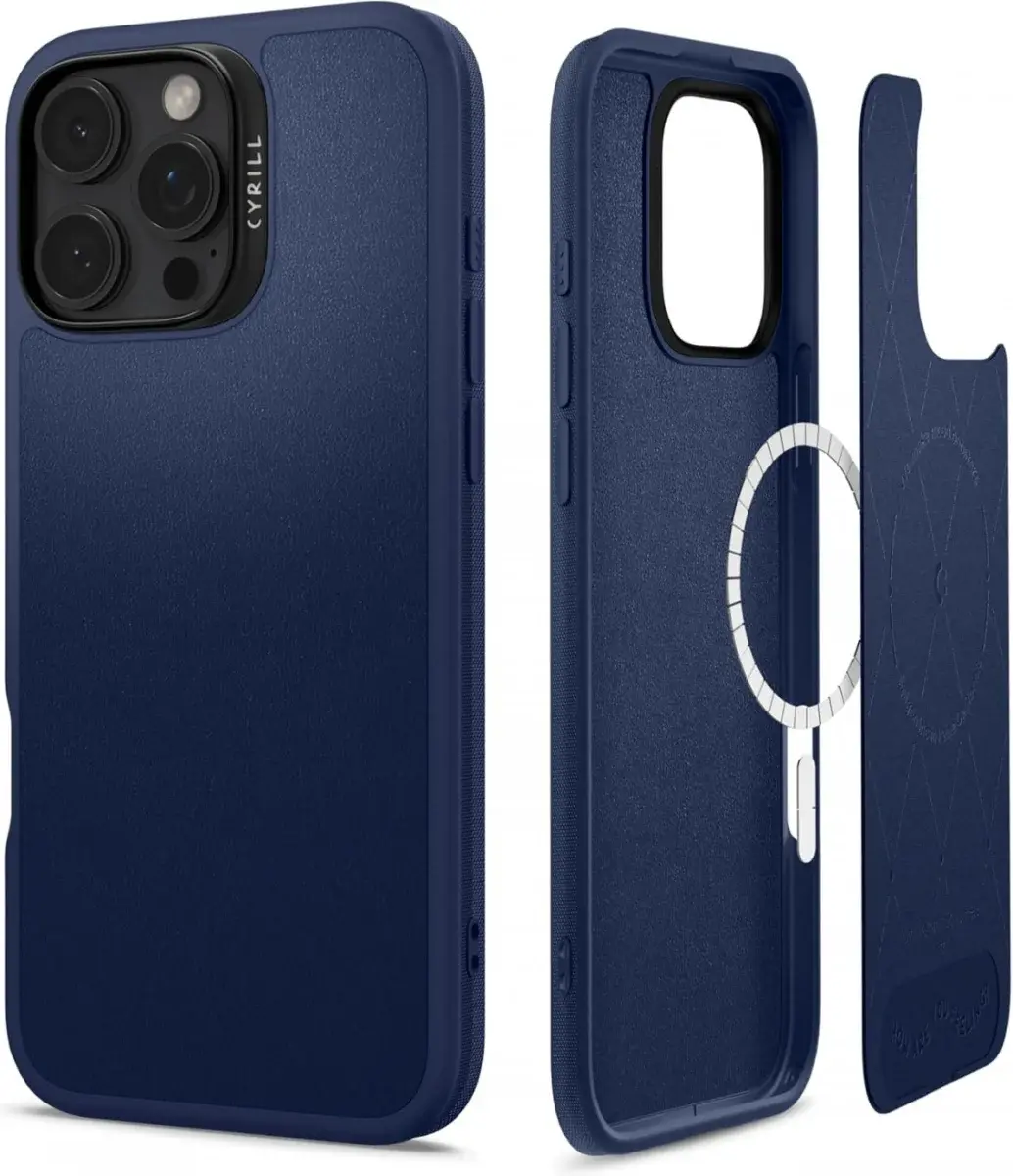 Spigen Cyrill Kajuk Mag Apple iPhone 16 Pro Hoesje MagSafe Back Cover Blauw afbeelding 1