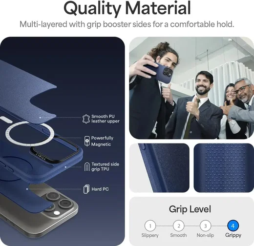 Spigen Cyrill Kajuk Mag Apple iPhone 16 Pro Hoesje MagSafe Back Cover Blauw afbeelding 7