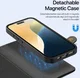 Dux Ducis Lawa Apple iPhone 16 Hoesje 2-in-1 Wallet Book Case MagSafe Zwart afbeelding 6
