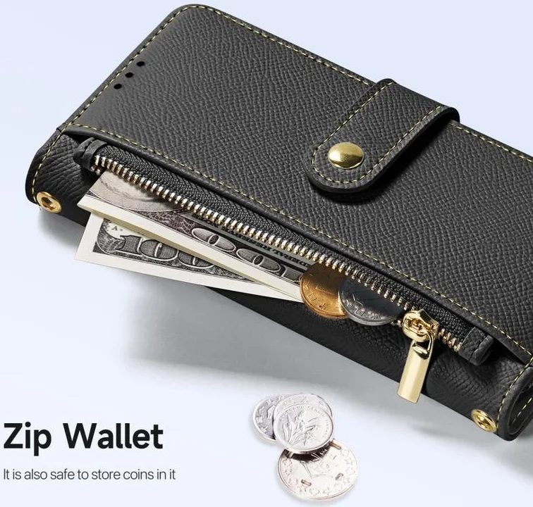 Dux Ducis Lawa Apple iPhone 16 Hoesje 2-in-1 Wallet Book Case MagSafe Zwart afbeelding 7