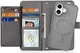 Dux Ducis Lawa Apple iPhone 16 Hoesje 2-in-1 Wallet Book Case MagSafe Grijs