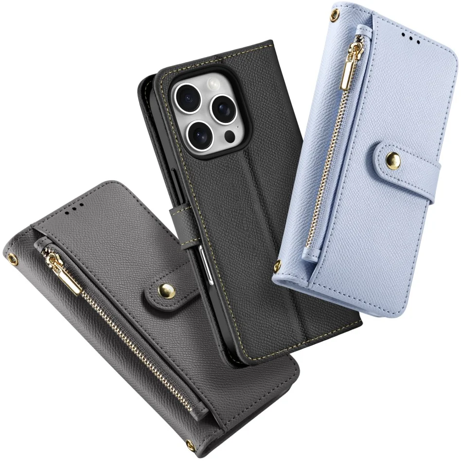 Dux Ducis Lawa Apple iPhone 16 Pro Hoesje 2-in-1 Wallet Book Case MagSafe Zwart afbeelding 12