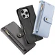 Dux Ducis Lawa Apple iPhone 16 Pro Hoesje 2-in-1 Wallet Book Case MagSafe Grijs afbeelding 12