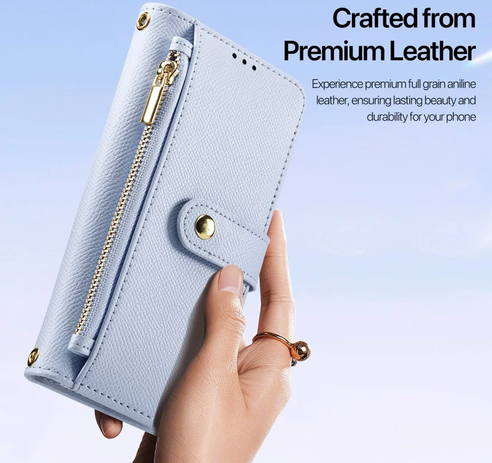 Dux Ducis Lawa Apple iPhone 16 Pro Hoesje 2-in-1 Wallet Book Case MagSafe Blauw afbeelding 10