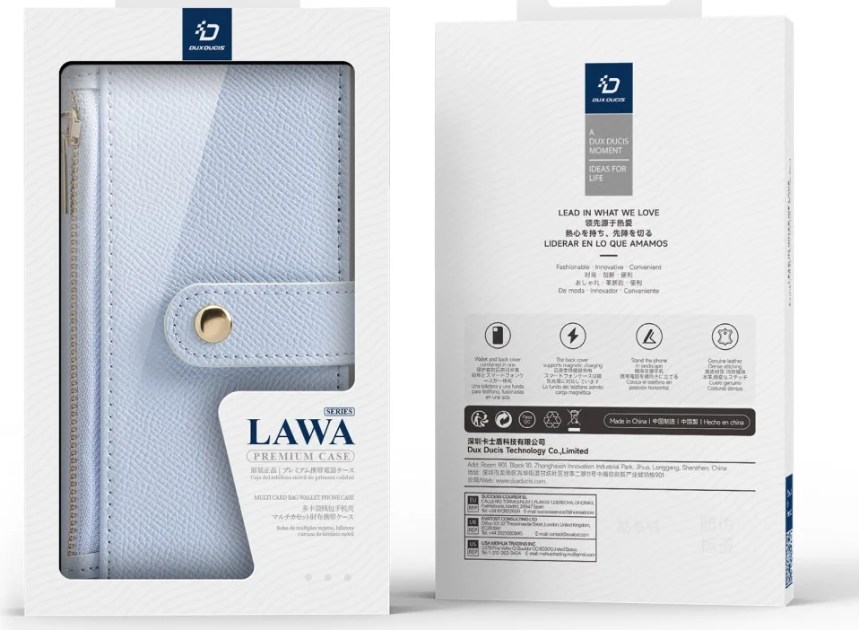 Dux Ducis Lawa Apple iPhone 16 Pro Hoesje 2-in-1 Wallet Book Case MagSafe Blauw afbeelding 13
