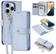 Dux Ducis Lawa Apple iPhone 16 Pro Hoesje 2-in-1 Wallet Book Case MagSafe Blauw afbeelding 2