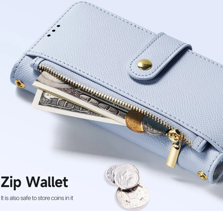 Dux Ducis Lawa Apple iPhone 16 Pro Hoesje 2-in-1 Wallet Book Case MagSafe Blauw afbeelding 7