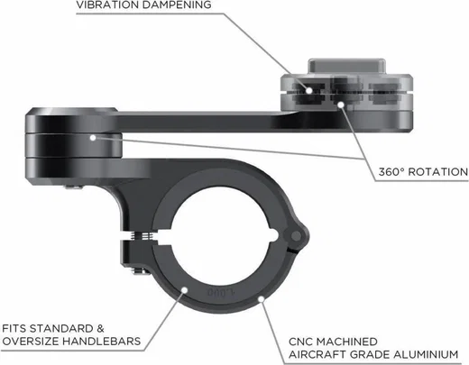 SP Connect Moto Mount Pro - Telefoonhouder Motor voor SPC+ Hoesjes Zwart afbeelding 5