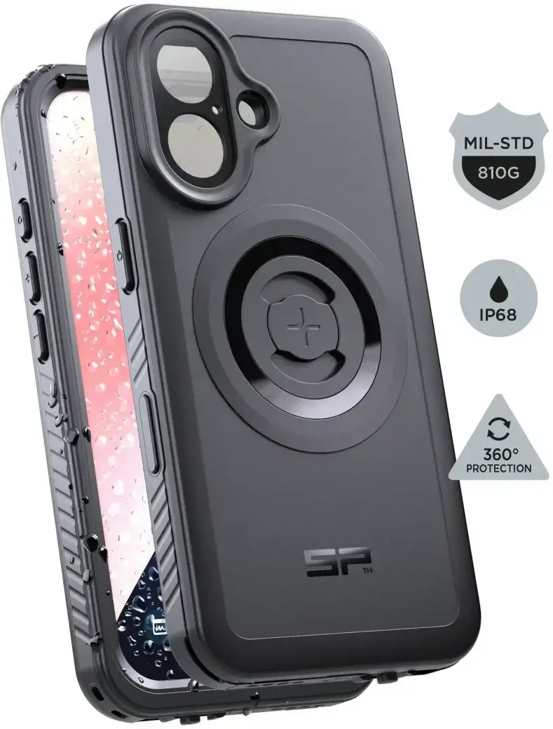 SP Connect Xtreme SPC+ iPhone 16 Hoesje Full Protect MagSafe Zwart afbeelding 1